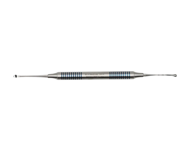 Miller 8 Surgical Bone Curette - Titanium-Coated Hollow Handle - Equate Instruments