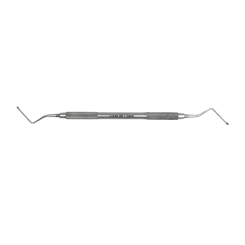 Lucas 84 Surgical Bone Curette 1.5 mm - 6 mm Solid Handle - Equate Instruments