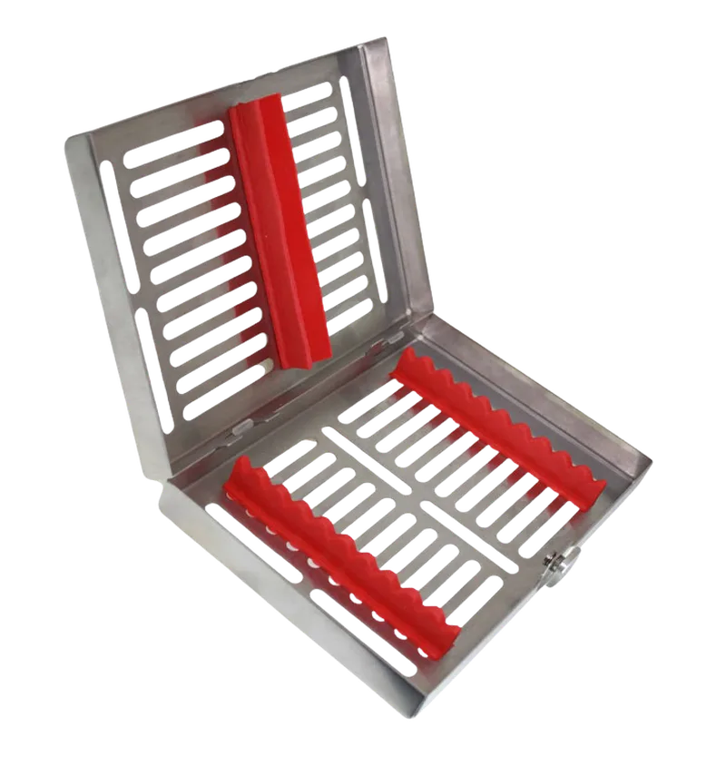 Medium Sterilization Cassette with Removable Top - 10 Instruments, 192 x 144 x 34 mm - Equate Instruments
