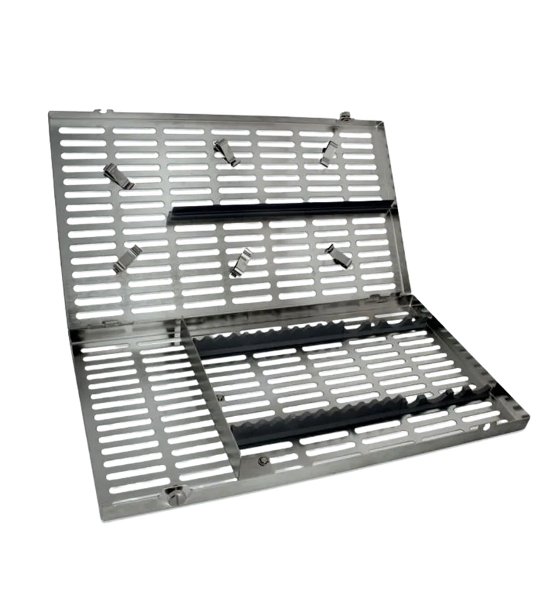 Multi-Instrument Sterilization Tray with Clips - Large - Equate Instruments