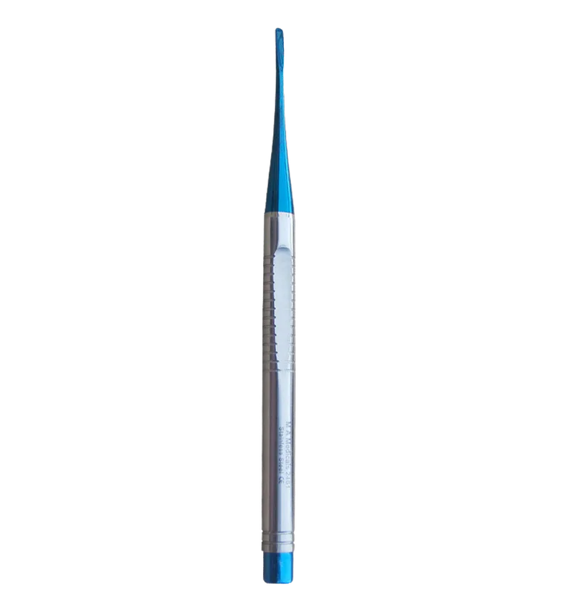 Micro Elevator Straight 2.5 mm Blue Plasma Tip Serrated - Equate Instruments