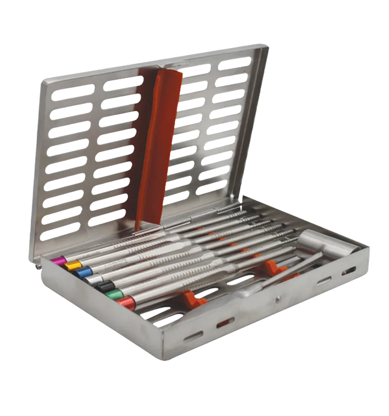 Straight Bone Condenser Set with Cassette and Mallet - Equate Instruments