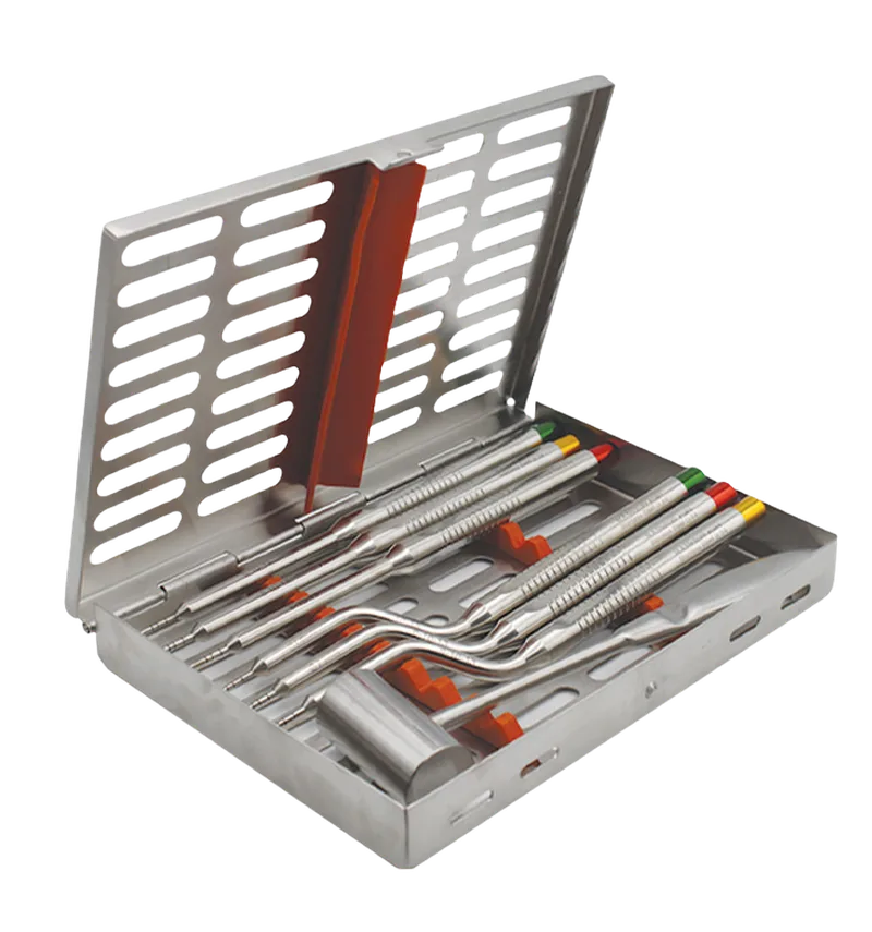 Bone Spreader Set - Offset and Straight with Mallet and Cassette - Equate Instruments