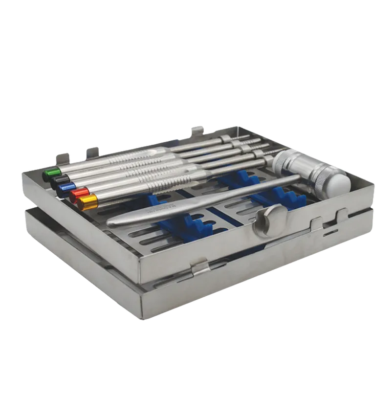 Straight Osteotome Complete Set with Mallet and Cassette - Equate Instruments