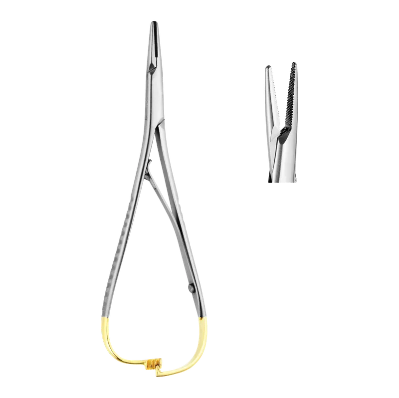 Mathieu Needle Holder - Straight 17 cm with TC Tips - Equate Instruments