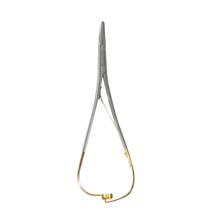 Mathieu Needle Holder 17 cm - Tungsten Carbide Jaws, Gold-Finish Handles - Equate Instruments