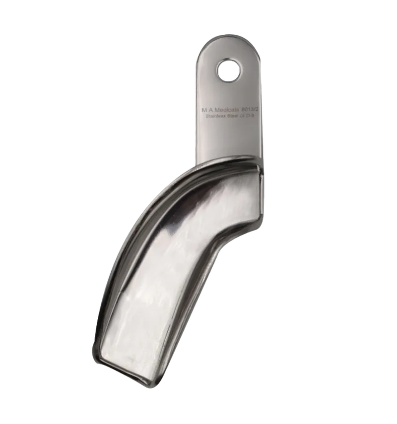Unperforated Quadrant Impression Tray with Retention Rim - Right - Equate Instruments