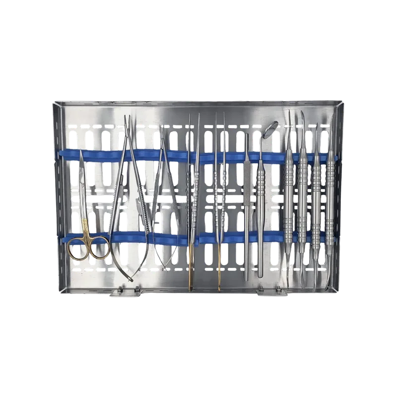 Dental Micro Surgery Kit with Sterilization Cassette - Equate Instruments