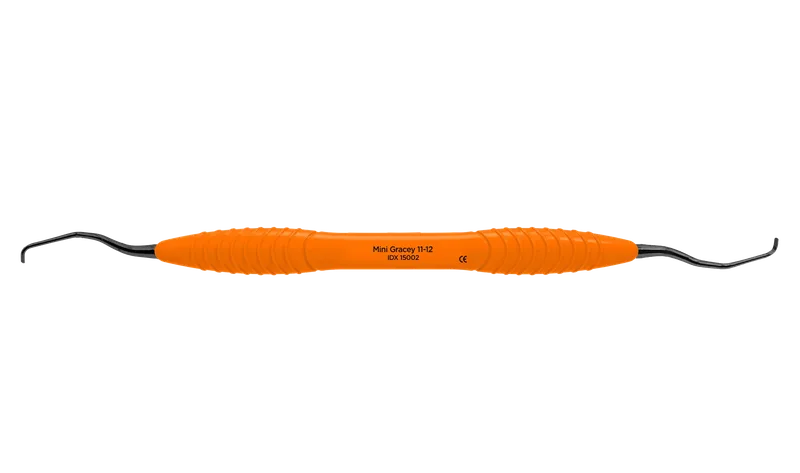 Mini Gracey 11-12 Curette, Orange Silicone Handle - Equate Instruments