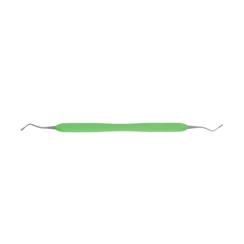 Serrated Filling Instrument 1.2/1.5 mm - Light Green Silicone Slim Handle - Equate Instruments