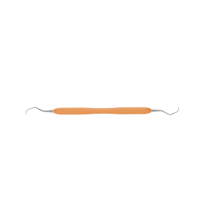 Gracey Curette 7-8 - Slim Silicone Handle, Light Orange - Equate Instruments