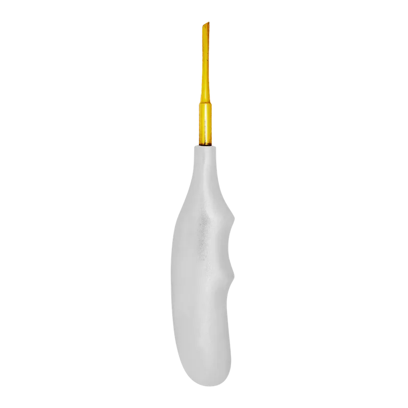 Straight Elevator with Titanium Gold Coated Tip and Contoured Handle - Equate Instruments
