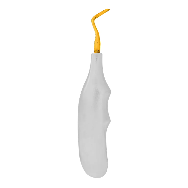 Angled Root Elevator - Gold-Coated Tip - Equate Instruments