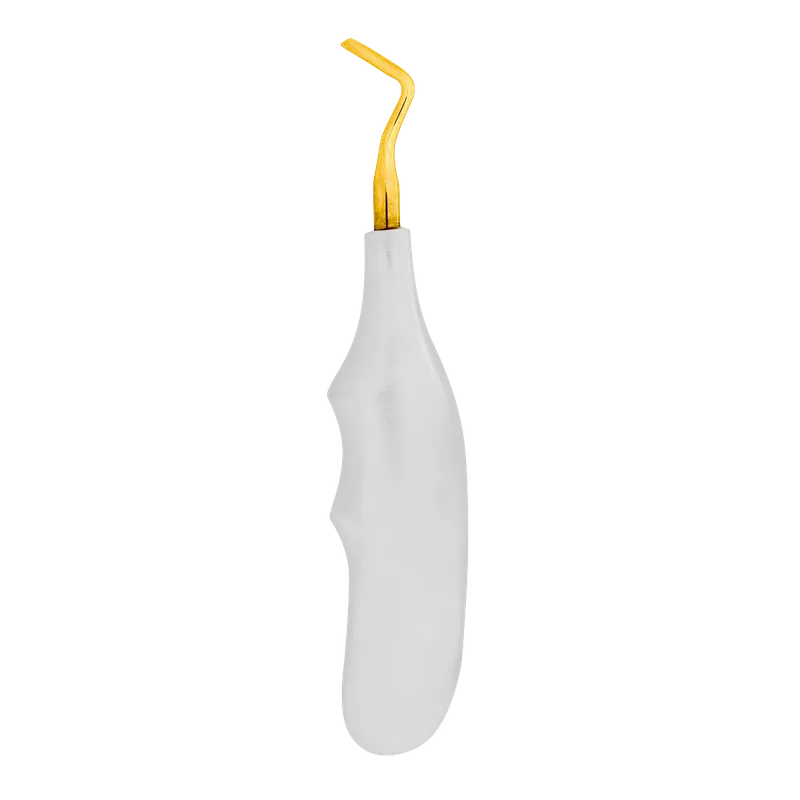 Angled Root Elevator - Gold-Coated Tip - Equate Instruments
