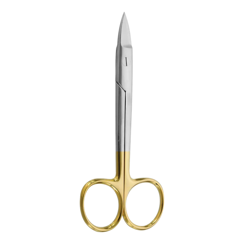 Beebe TC Saw-Edge Straight Scissors 12cm Gold - Equate Instruments