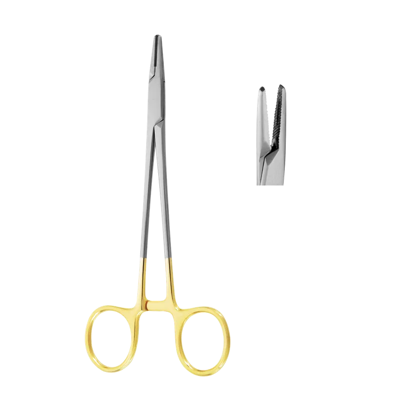 Mayo-Hegar Needle Holder 18 cm - TC Jaws, Gold Handles - Equate Instruments