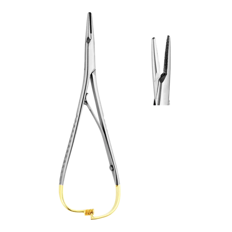 Mathieu Needle Holder - 20 cm, Serrated Stainless - Equate Instruments