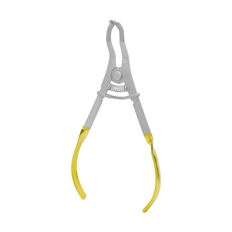 Rubber Dam Clamp Forceps with Smooth Tips and Gold Silicone Handles - Equate Instruments
