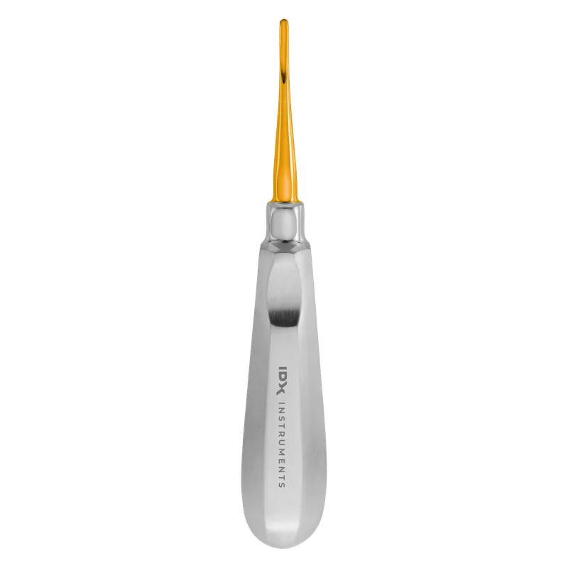 Luxating Elevator Curved Backward 3 mm Gold - Solid Stainless Handle - Equate Instruments