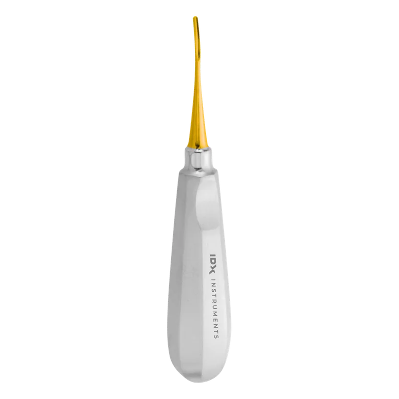 Luxating Elevator Curved Backward 2.5 mm Gold - Solid Stainless Handle - Equate Instruments