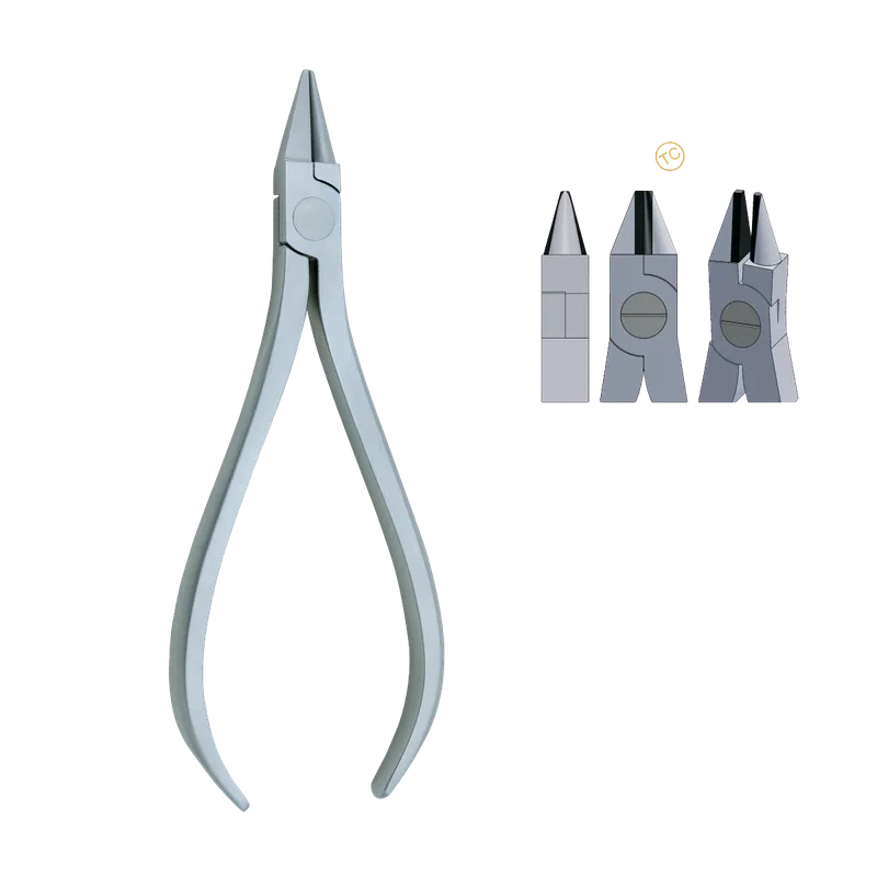Bird-Beak Plier - Plain Tip, Tungsten Carbide - Equate Instruments