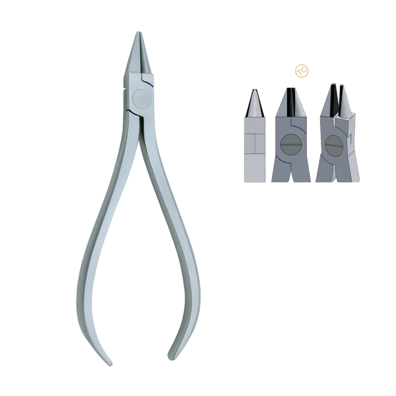 Bird-Beak Plier - Serrated Tip, Tungsten Carbide - Equate Instruments