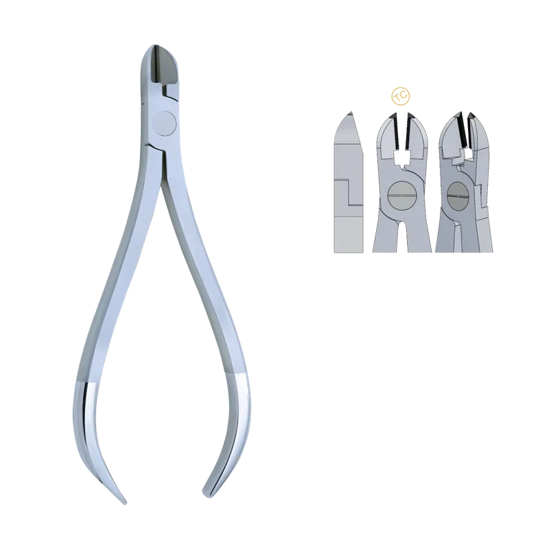 Pin & Ligature Cutter 15°, Tungsten Carbide Inserts - Wire up to 0.40 mm (.016") - Equate Instruments