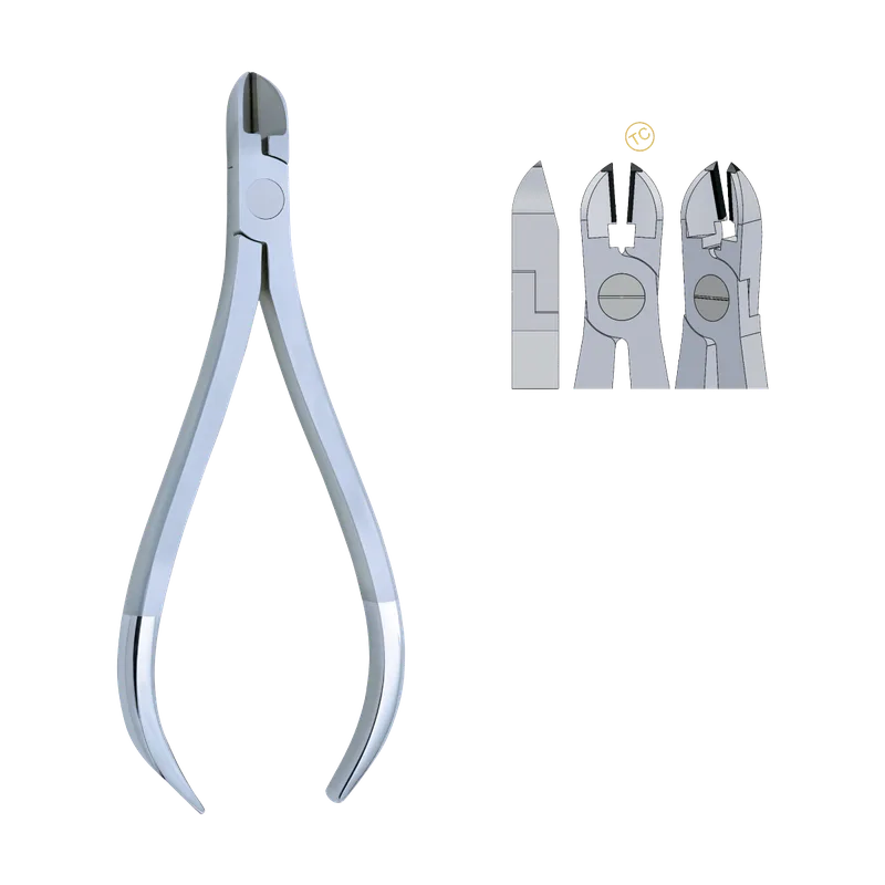Pin & Ligature Cutter 7°, Tungsten Carbide Inserts - Wire up to 0.40 mm (.016") - Equate Instruments