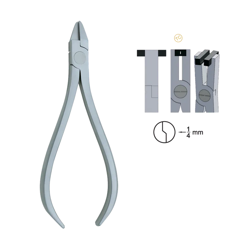 Detailing Step Pliers 1/4 mm (TC) - Equate Instruments