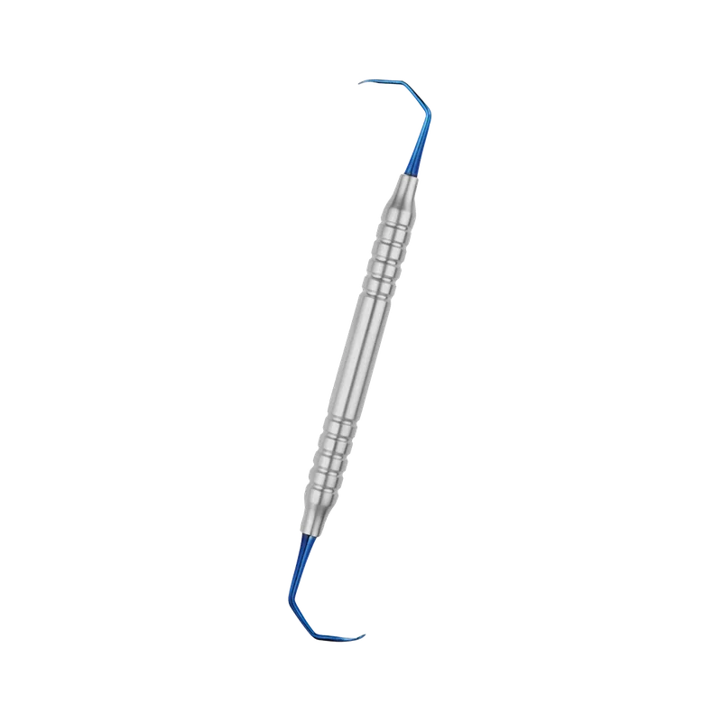 Sinus Lift Instrument Fig.1 - Titanium Plasma-Blue Tips, Anatomical Hollow Handle 10mm - Equate Instruments