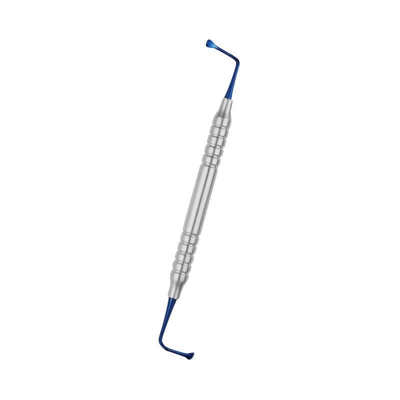 Sinus Lift Instrument Fig.2 - Titanium Plasma-Blue Tips, Anatomical Hollow Handle 10mm - Equate Instruments