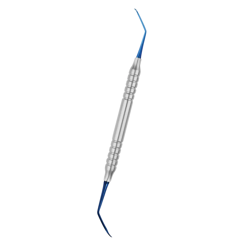 Sinus Lift Instrument Fig.3 - Titanium Plasma-Blue Tips, Anatomical Hollow Handle 10mm - Equate Instruments
