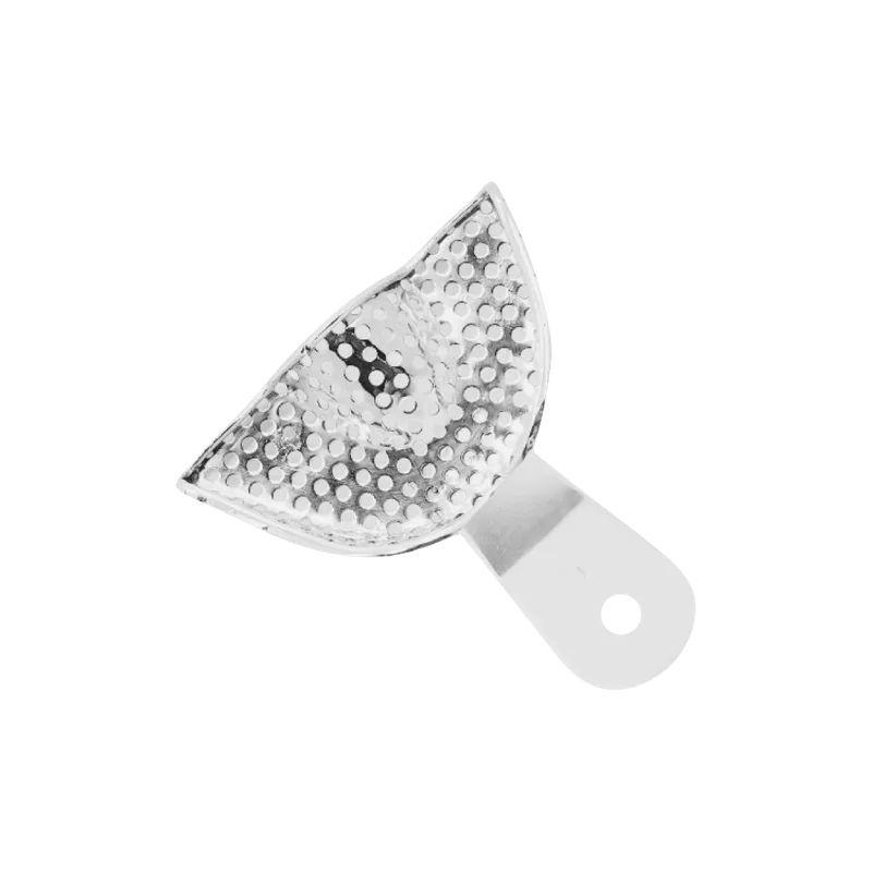 Perforated Partial-Anterior Impression Tray - Upper Jaw, Bent Handle - Equate Instruments