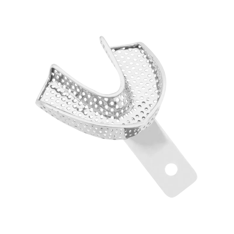Perforated Impression Tray - Lower Jaw, Long Handle, XL - Equate Instruments