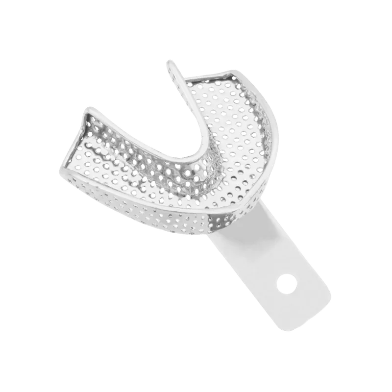 Perforated Lower Jaw Impression Tray - Long Handle, Size XXS - Equate Instruments
