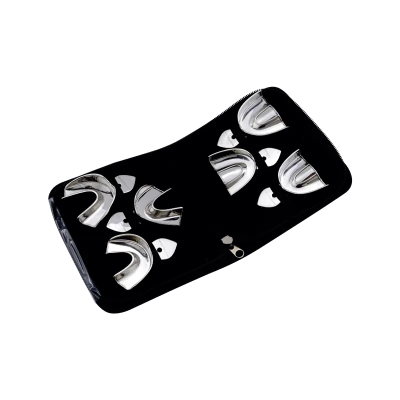 Rimlock Solid Impression Tray Set - 6 Pieces, Upper & Lower S/M/L - Equate Instruments