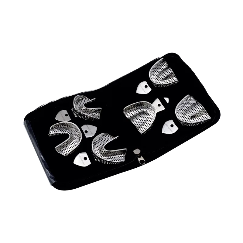 Rimlock Perforated Impression Tray Set of 6 - Upper/Lower S-M-L - Equate Instruments