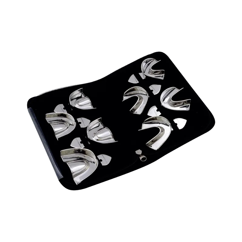 Rimlock Solid Impression Tray Set - 8 Piece (S/M/L/XL Upper & Lower) - Equate Instruments