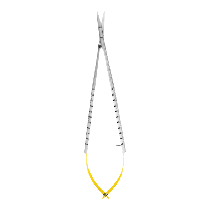 Castroviejo Micro Scissor, Curved 18 cm, TC Gold - Equate Instruments