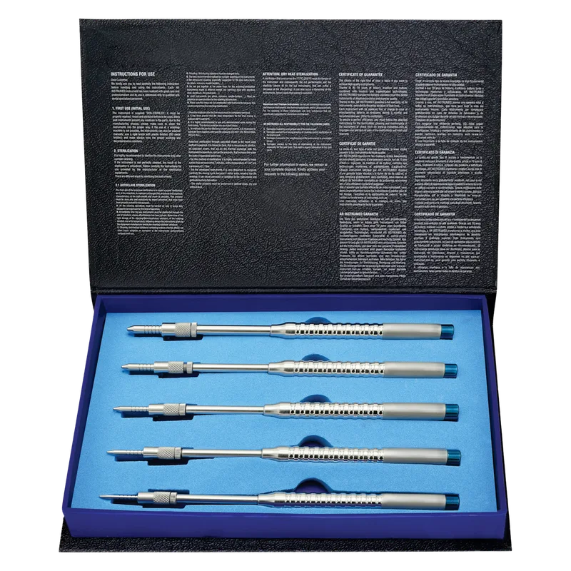 Straight Convex Osteotome Set of 5 (2.0-4.9 mm) - Equate Instruments
