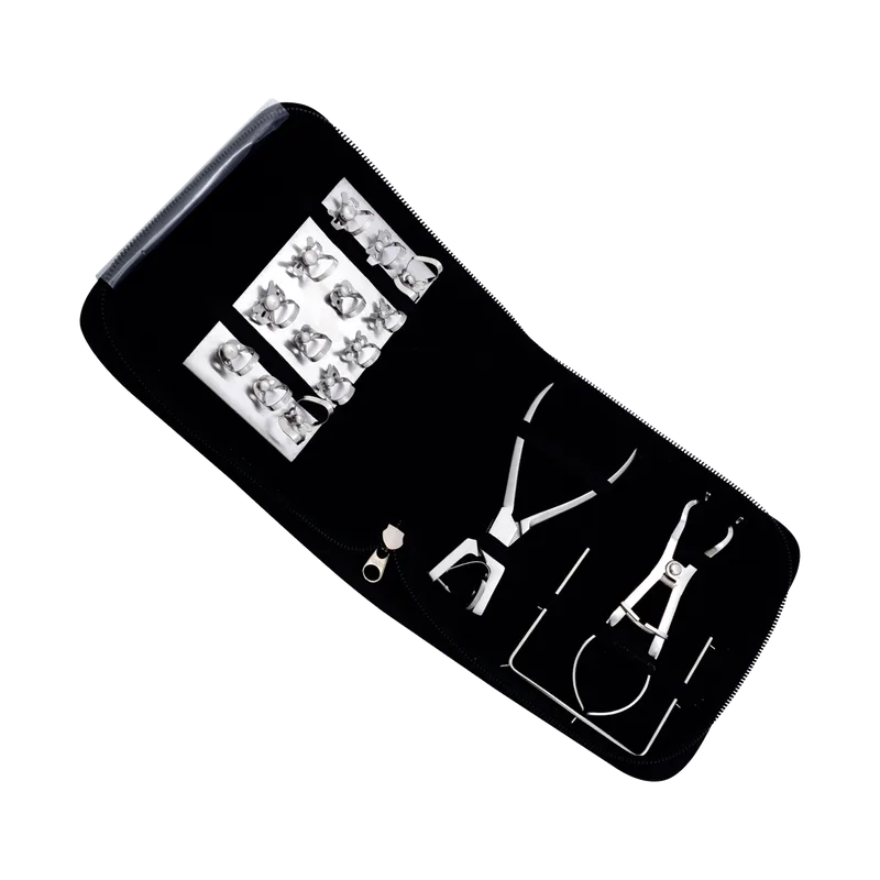 Rubber Dam Kit 17 Pieces - Leather Case - Equate Instruments