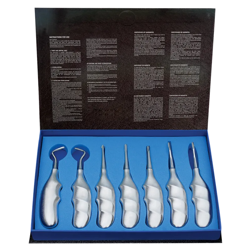 Root Elevator Set of 7 with Anatomical Handle - Equate Instruments
