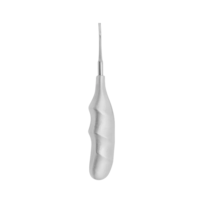 Surgical Elevator 3 mm Flat with Curved Shank and Anatomical Handle - Equate Instruments