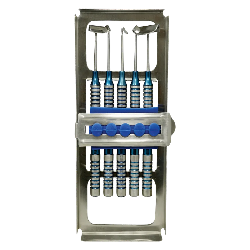 PRF Soft Brush Set of 5 with Cassette Tray - Equate Instruments