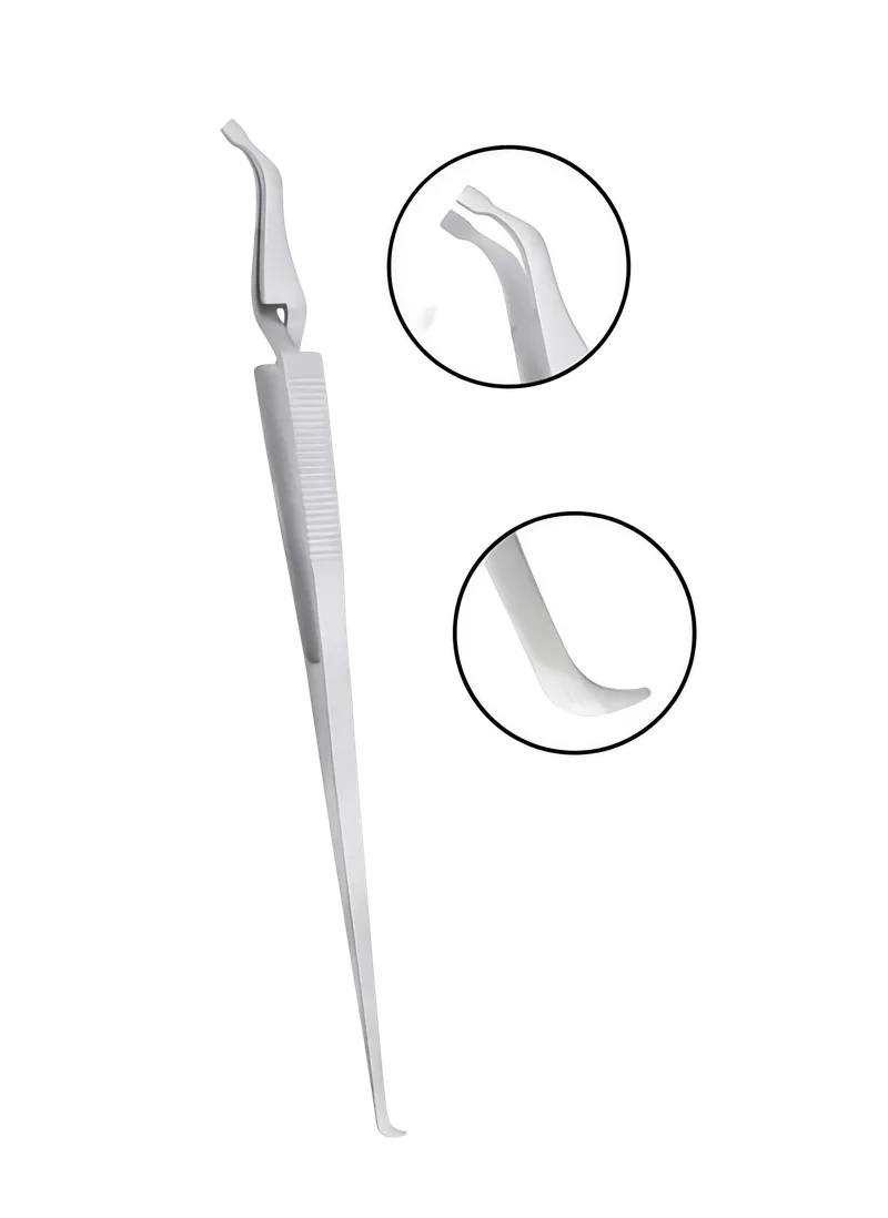 Bracket Holding Tweezers Serrated Extra-Long 16cm - Equate Instruments