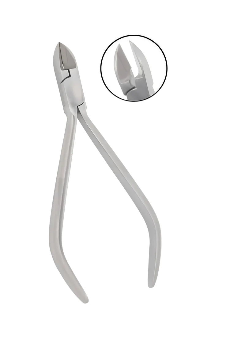 Mini Ligature and Pin Cutter - 15 Degree Angled, Slim Beak 12.5 cm - Equate Instruments