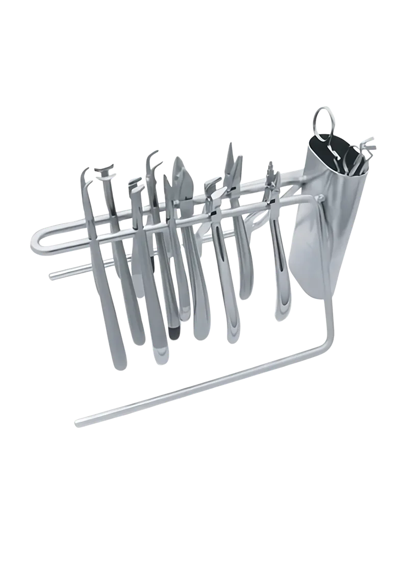 Stainless Steel Pliers Hanging Rack with Holding Cup - Equate Instruments