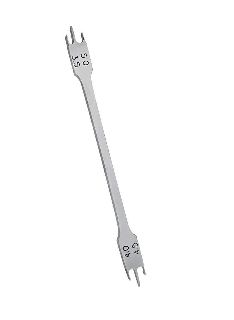 Stainless Steel Bracket Height Gauge for .018 and .022 inch Slots - Equate Instruments