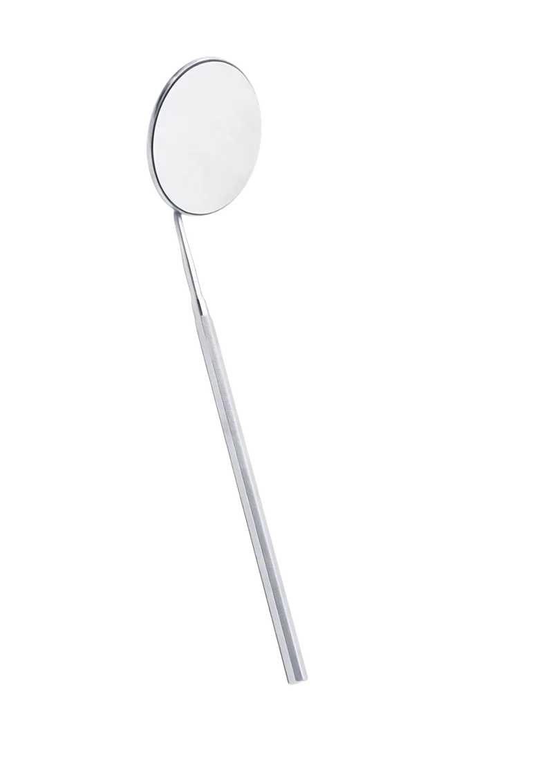 Front Surface Mouth Mirror Size 9 with Handle - Equate Instruments